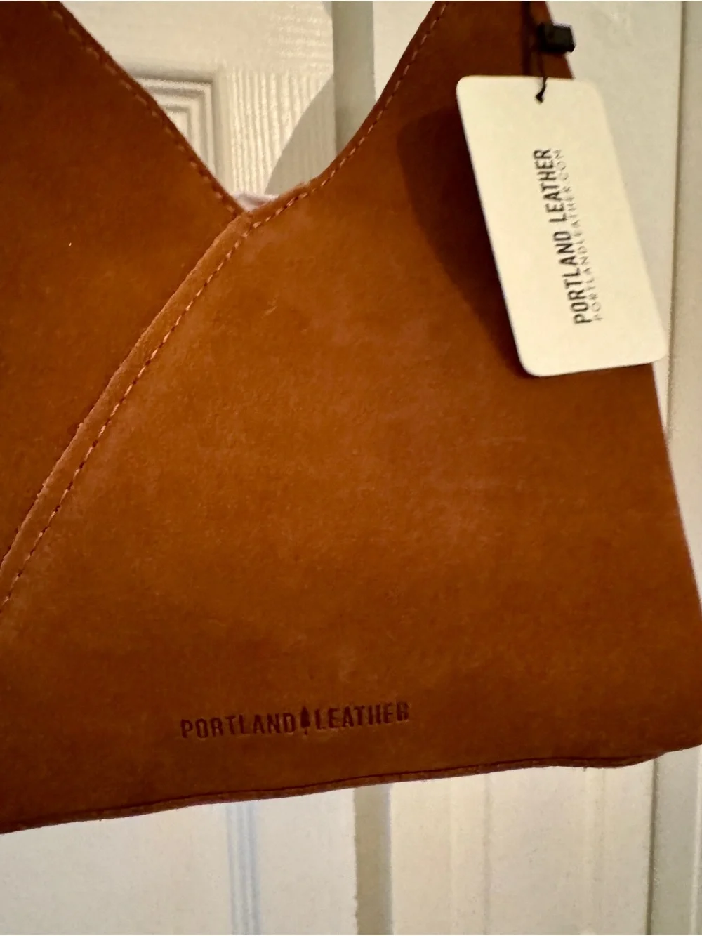 Portland Leather Jackson Suede Hobo Shoulder Bag